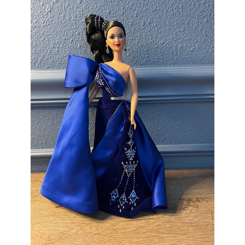 Barbie Doll Midnight Glamour‎ Collection Royal Blue Gown Sparkle Detail